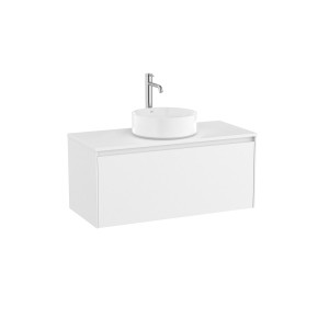 Ona Meuble 1 Tiroir + Plan 1000Mm Blanc Mat-Roca A851726509 