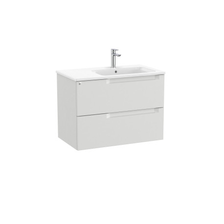 Aleyda Unik 2 Tiroirs Lavabo À Droite 800 Mm Gris Pierre Mat - ROCA A851815514 
