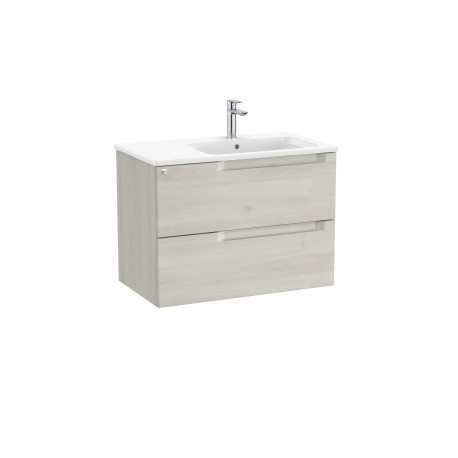 Aleyda Unik 2 Tiroirs Lavabo À Droite 800 Mm Bois Blanchi - ROCA A851815525 