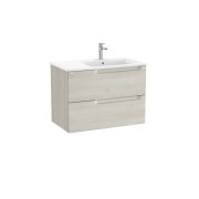 Aleyda Unik 2 Tiroirs Lavabo À Droite 800 Mm Bois Blanchi - ROCA A851815525 