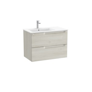 Aleyda Unik 2 Tiroirs Lavabo À Gauche 800 Mm Bois Blanchi - ROCA A851817525 