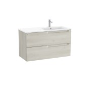 Aleyda Unik 2 Tiroirs Lavabo À Droite 1000 Mm Bois Blanchi - ROCA A851818525 