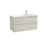 Aleyda Unik 2 Tiroirs Lavabo À Droite 1000 Mm Bois Blanchi - ROCA A851818525 