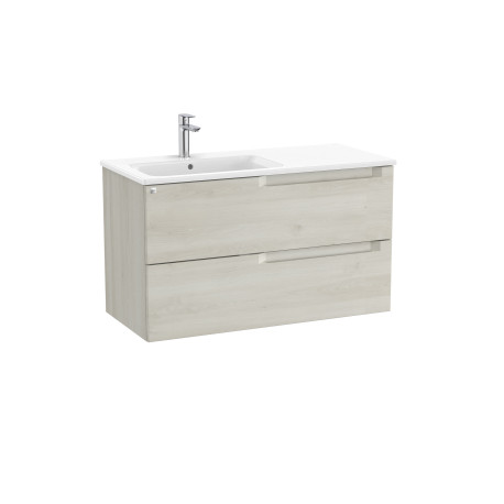 Aleyda Unik 2 Tiroirs Lavabo À Gauche 1000 Mm Bois Blanchi - ROCA A851820525 
