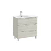 Aleyda Unik 3 Tiroirs Lavabo À Gauche 800 Mm Bois Blanchi - ROCA A851825525 