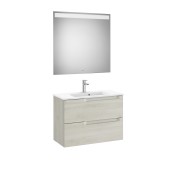 Meuble salle de bain 2 tiroirs bois 80cm ROCA