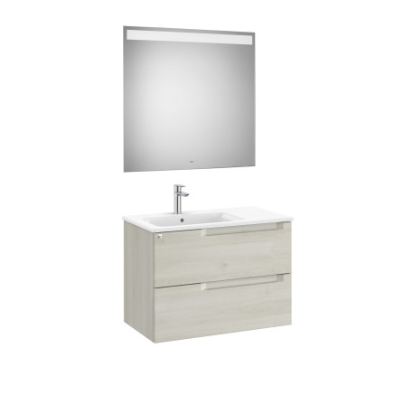 Aleyda Pack 2 Tiroirs Lavabo À Gauche 800 Mm Bois Blanchi - ROCA A851837525 