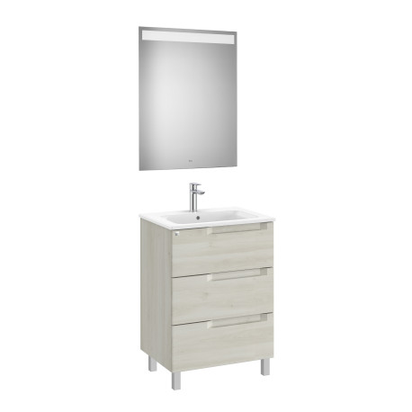 Aleyda Pack 3 Tiroirs 600 Mm Bois Blanchi - ROCA A851841525 