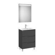 Aleyda Pack Compact 3 Tiroirs 600 Mm Noir Mat - ROCA A851885523 