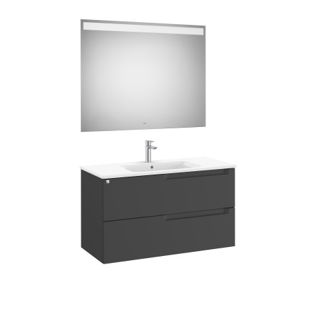 Aleyda Pack 2 Tiroirs 1000 Mm Noir Mat - ROCA A851839523 