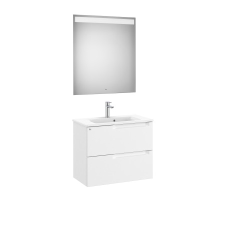 Aleyda Pack Compact 2 Tiroirs 700 Mm Blanc Mat - ROCA A851831509 