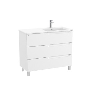 Aleyda Unik 3 Tiroirs Lavabo À Droite 1000 Mm Blanc Mat - ROCA A851826509 