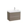 Ona Unik 2 Tiroirs 800Mm Droite Orme Foncé-Roca A851690511 