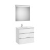 The Gap Pack 3T Lav Gche 800Mm (Unik+Miroir) Blanc Brillant - ROCA A851520806 