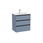 The Gap Unik 3 Tiroirs 700 Mm Bleu Mat/ Poignées Noires - ROCA A851485548 