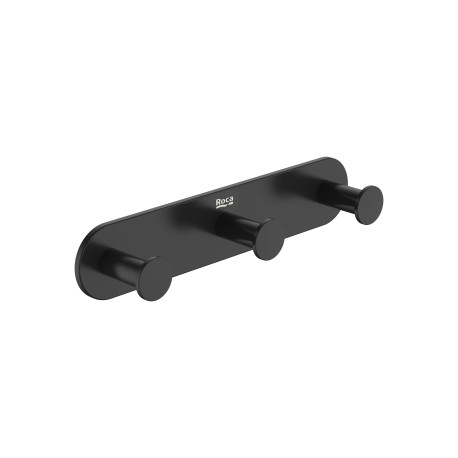 Hotel'S Round Triple Patère Noir Mat-Roca A817572C40 