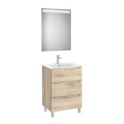 Aleyda Pack 3 Tiroirs 600 Mm Bois Naturel - ROCA A851841524 