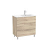 Aleyda Unik 3 Tiroirs Lavabo À Droite 800 Mm Bois Naturel - ROCA A851823524 