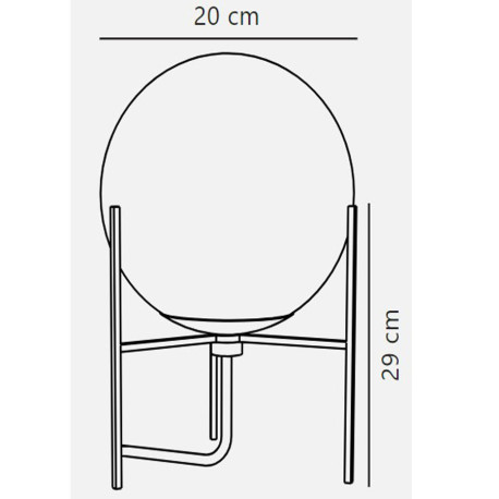 Lampe de table ALTON Métal-Verre Blanc et Laiton E14  - Nordlux 47645001