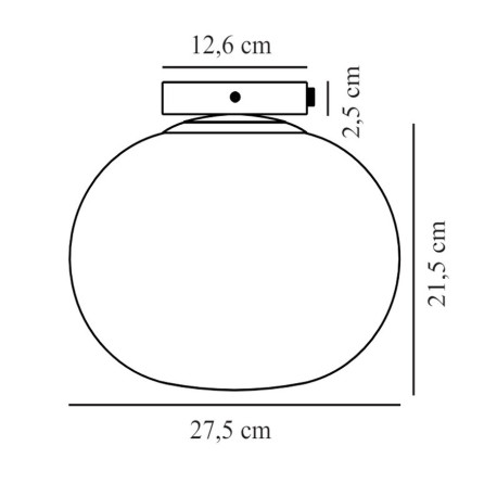 Plafonnier ALTON  Métal-Verre Blanc et Laiton E27 - Nordlux 2010506001