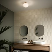 Plafonnier ALTON  Métal-Verre Blanc et Laiton E27 - Nordlux 2010506001