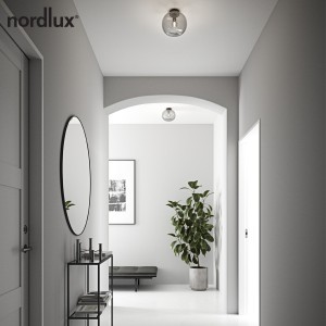 ALTON plafonnier Verre et metal Fumé E27  - Nordlux 2010506047 