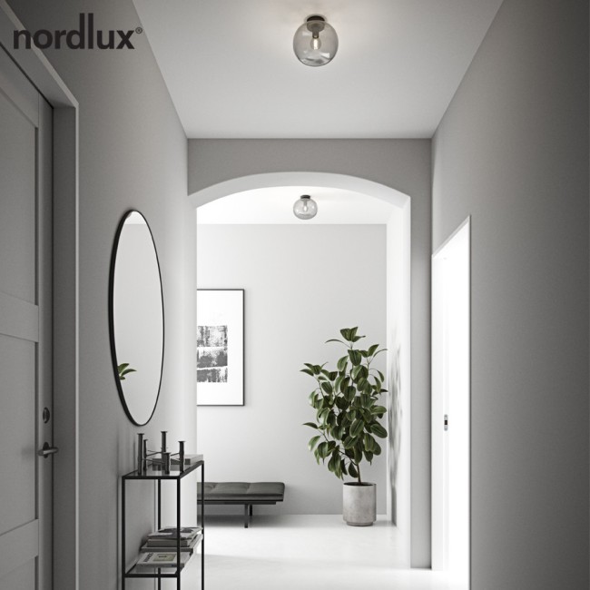 ALTON plafonnier Verre et metal Fumé E27  - Nordlux 2010506047 