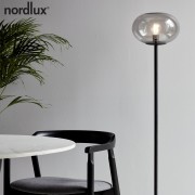 ALTON lampadaire Verre et metal Fumé noir E27  - Nordlux 2010514047 