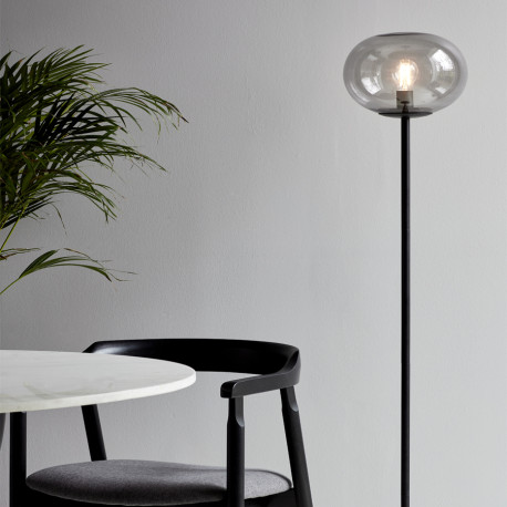 ALTON lampadaire Verre et metal Fumé noir E27  - Nordlux 2010514047 