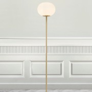 Lampadaire ALTON Métal-Verre Blanc et laiton E27 - Nordlux 2010514001