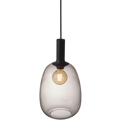 Suspension ALTON 23 Métal-Verre Fumé Noir E27 - Nordlux 47303047
