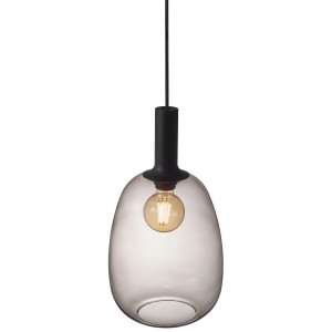 Suspension ALTON 23 Métal-Verre Fumé Noir E27 - Nordlux 47303047