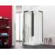 Cabine Horizon 2 Bas 80X80 Th Perle Noire - KINEDO CA116N12