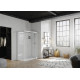 Cabine Brooklyn gris clt, 160x80 verre transparent, thermo - KINEDO CA242GTNE
