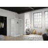 Cabine Brooklyn gris clt, 160x80 verre transparent, thermo - KINEDO CA242GTNE