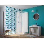 Cabine Eden 2 Pivotant 80 Receveur Bas - KINEDO CA821 