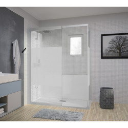 Kinemagic7 Design 160X70 Angle Solo Mixte Dépoli 1 bande Thermostatique - KINEDO KT-1607-AMS-DB3-XDX 