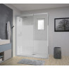 Kinemagic7 Design 160X70 Angle Solo Mixte Dépoli 1 bande Thermostatique - KINEDO KT-1607-AMS-DB3-XDX 