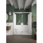 Kinemagic7 Sérénité 160x90 Niche Coulissant Mixte Transparent Thermostatique - KINEDO KT-1609-NMC-TN3-GS9 