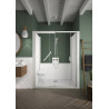 Kinemagic7 Sérénité 170x80 Niche Coulissant Mixte Transparent Thermostatique - KINEDO KT-1708-NMC-TN3-GS9