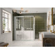 Kinemagic7 Sérénité+ 170x90 Angle Coulissant Basse Transparent Thermostatique - KINEDO KT-1709-ABC-TN3-GSPR