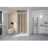 Supra 2 Volets Coulissants 100 Blanc Transparent - KINEDO PA1552BTN