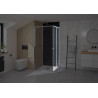 Supra Angle Droite 70 Chromé Transparent - KINEDO PA1580CTND