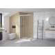 Supra Angle Droit/Gauche 90X90 Blanc Transparent - KINEDO PA1592BTN