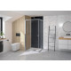 Supra Angle Droite/Gauche 80 Chromé Transparent - KINEDO PA1591CTN