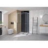 Supra Angle Droite/Gauche 80 Chromé Transparent - KINEDO PA1591CTN