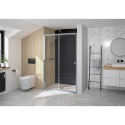 Supra Coulissante 100 Chromé Transparent - KINEDO PA1540CTN 