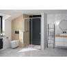 Supra Coulissante 100 Chromé Transparent - KINEDO PA1540CTN