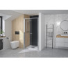 Supra 2 Portes Pivotantes 100 Chromé Transparent - KINEDO PA1532CTN