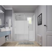 Kinemagic7 Design 170X80 Niche Coulissant Mixte Dépoli 1 bande Thermostatique - KINEDO KT-1708-NMC-DB3-XDW 